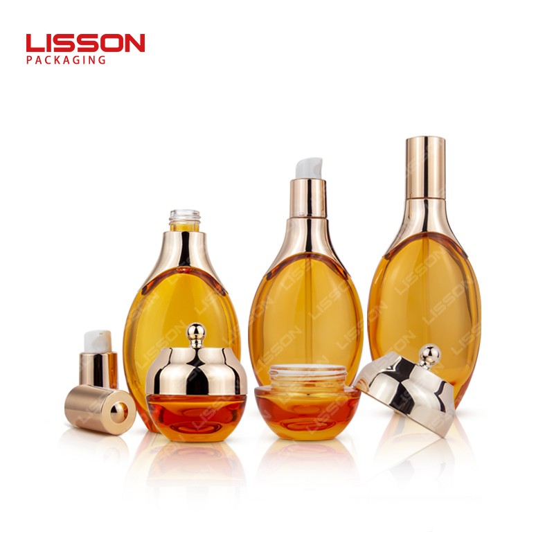 50-120ml Cosmetic Glass Pump Bottle