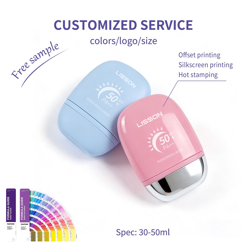 Flat Sunscreen Packaging Bottle