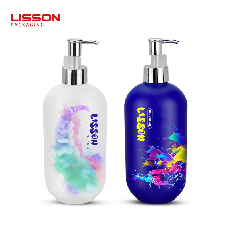Oval Plastic Lotion Spray Pump Bottle