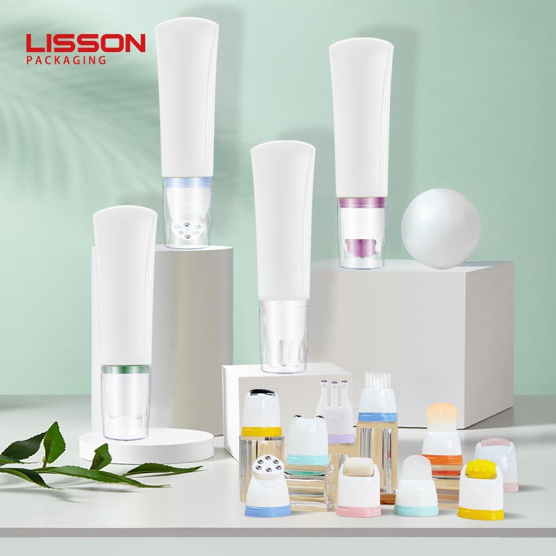Cosmetic Skincare Oval Bottles with Various Applicators