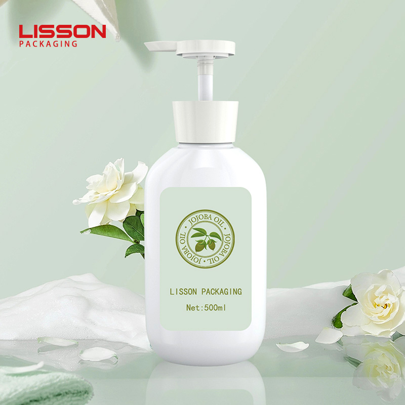 Plastic Shampoo and Body Lotion Bottle
